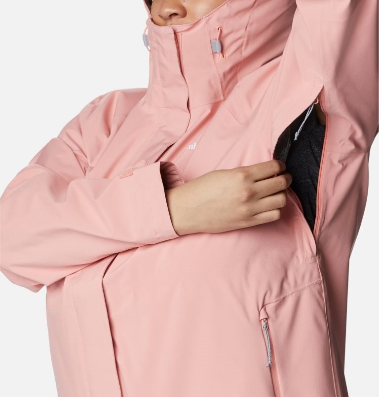 Women's Columbia Earth Explorer Shell Jackets Coral | Plus Size CA-CL168